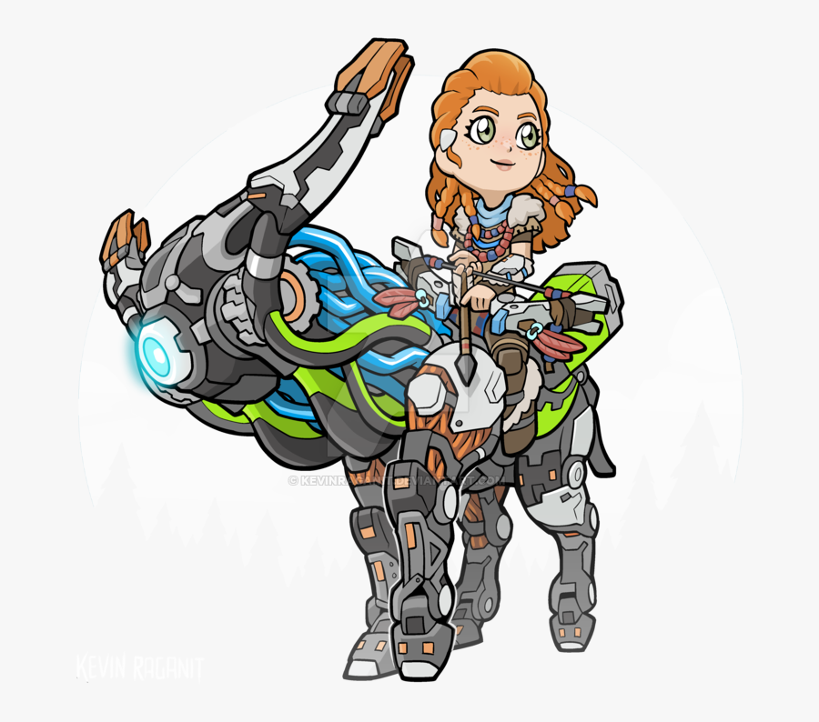 Clip Art Aloy Concept Art - Aloy Horizon Zero Dawn Chibi, Transparent Clipart