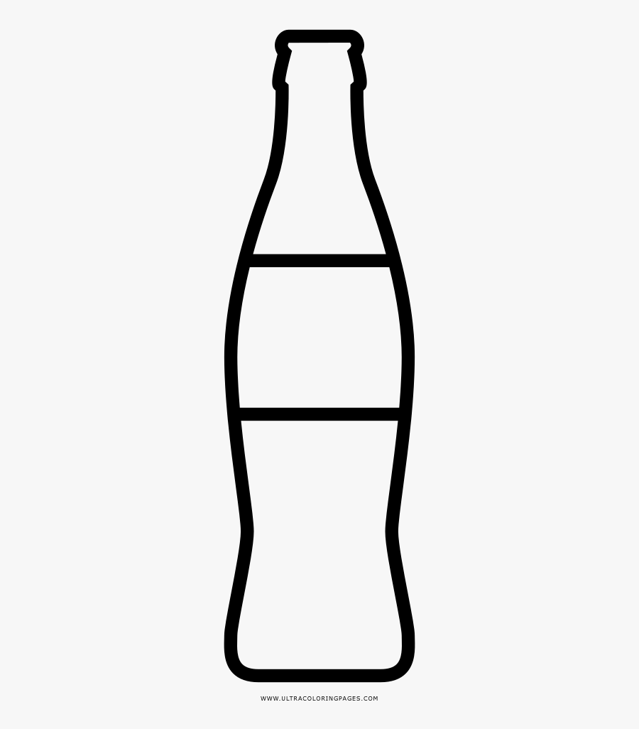 Download Soda Bottle Coloring Page - Line Art , Free Transparent Clipart - ClipartKey