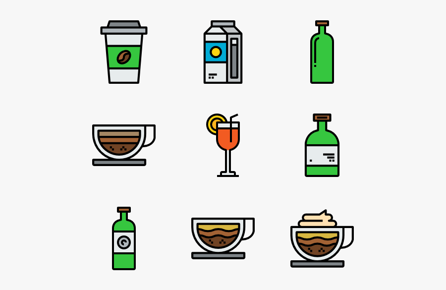 Coffee And Drink, Transparent Clipart