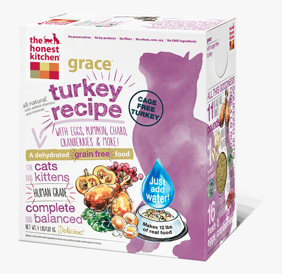 Clip Art Grain Free Turkey Cat - Honest Kitchen Cat Food, Transparent Clipart