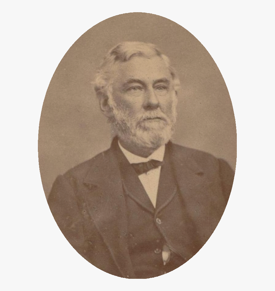 Clip Art Self Portrait With Beret And Turned Up Collar - William Nelson Pendleton, Transparent Clipart