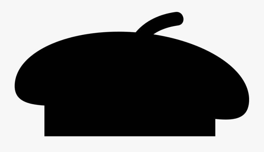Beret Black Shape - Fish, Transparent Clipart