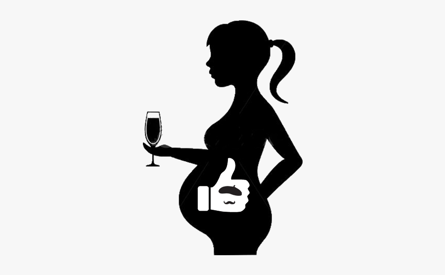 Pregnant / Breast Feeding - Smoking Pregnancy Warning Label, Transparent Clipart
