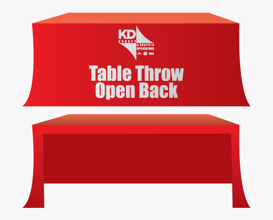 Table Throw Open Back, Transparent Clipart