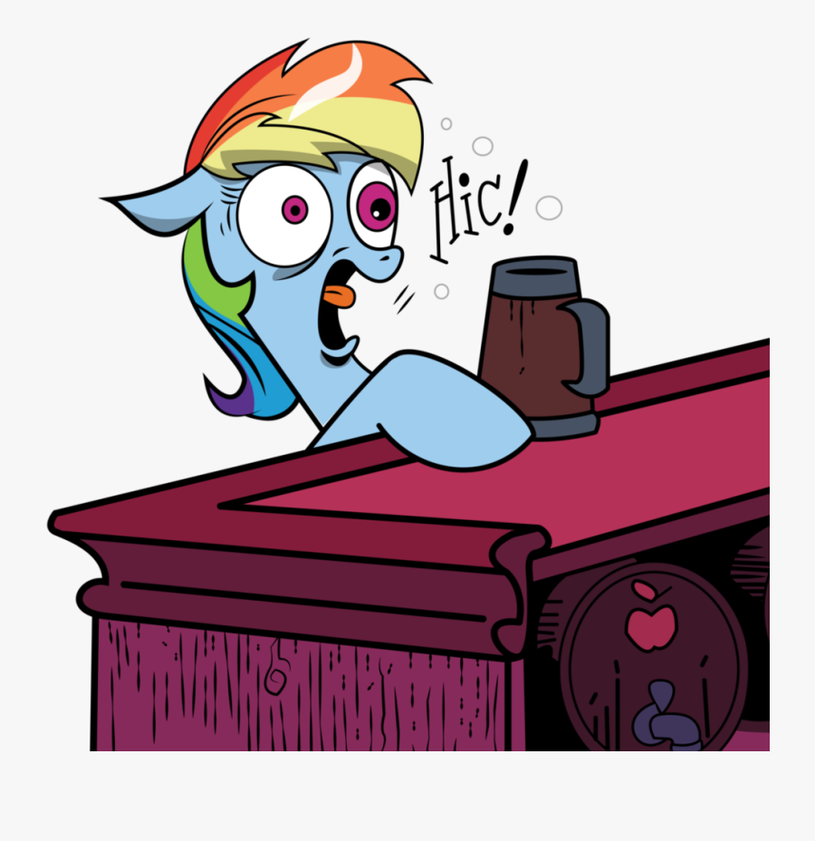 Rainbow Dash Pink Cartoon Fictional Character Clip - Rainbow Dash Hiccups, Transparent Clipart