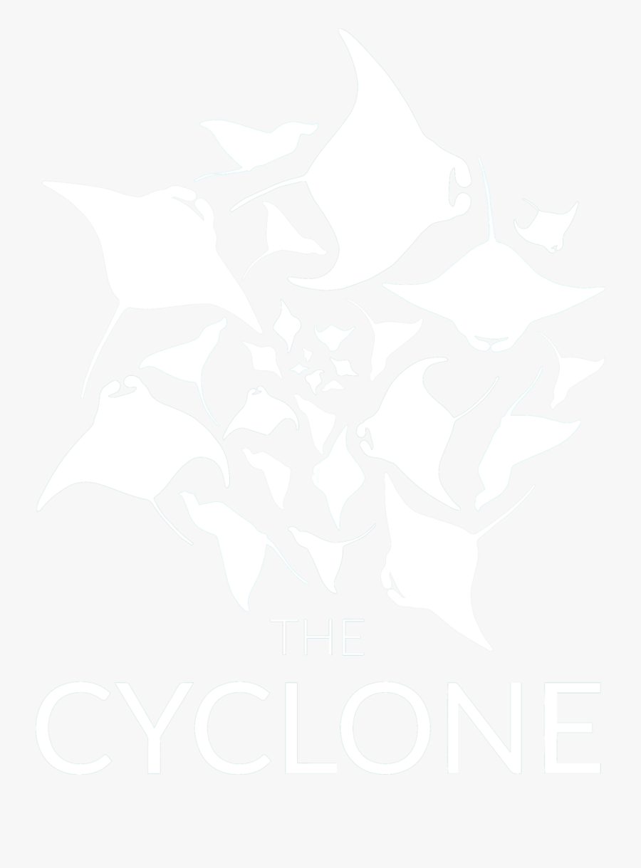 Mt The Cyclone Logo White - Swim With Manta Design, Transparent Clipart