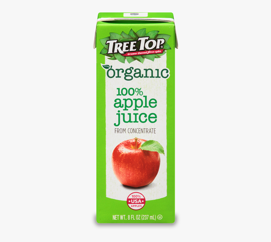 Tree Top Organic Juice Box - Tree Top Apple Juice Box, Transparent Clipart