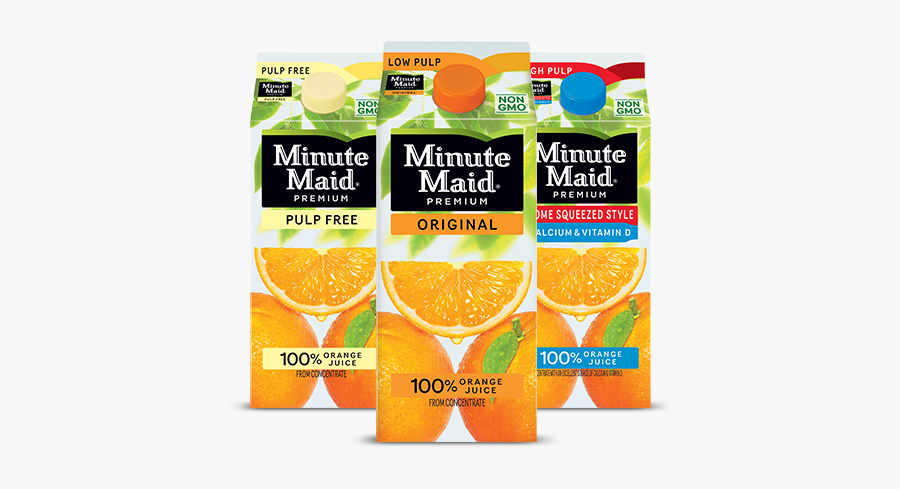Minute Maid Orange Juice, Transparent Clipart