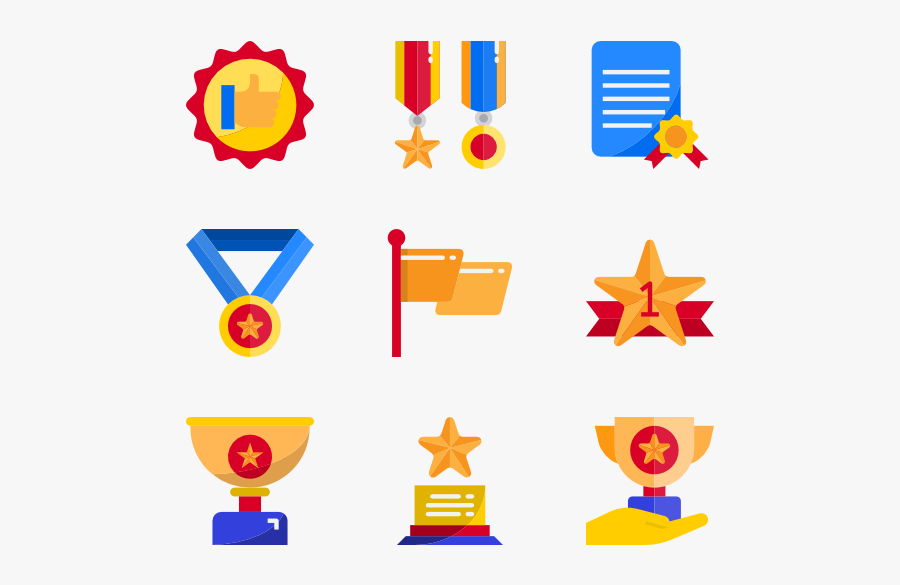 Reward And Medal, Transparent Clipart