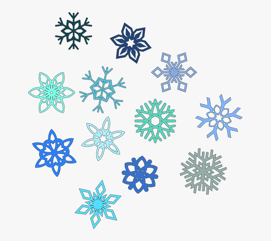 Snowflake, Hexagon, Snow, Winter, Cold, Variations - Snow Flakes Clip Art, Transparent Clipart