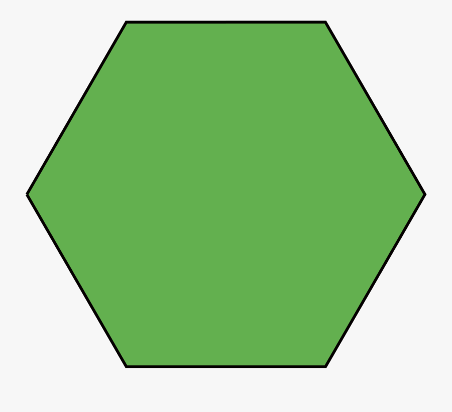 Hexagon Clipart Pdf - 2d Shapes Hexagon Green, Transparent Clipart