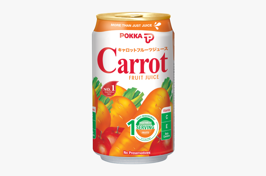 Carrot Fruit Juice - Pokka Carrot Fruit Juice, Transparent Clipart