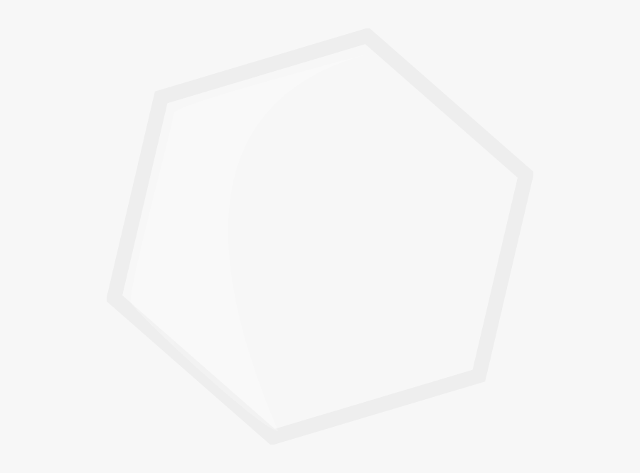 White Hexagon Vector Png, Transparent Clipart