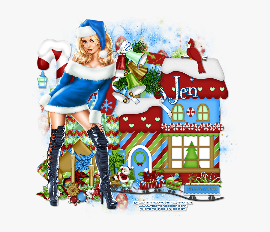 Christmas Train Clip Art, Transparent Clipart