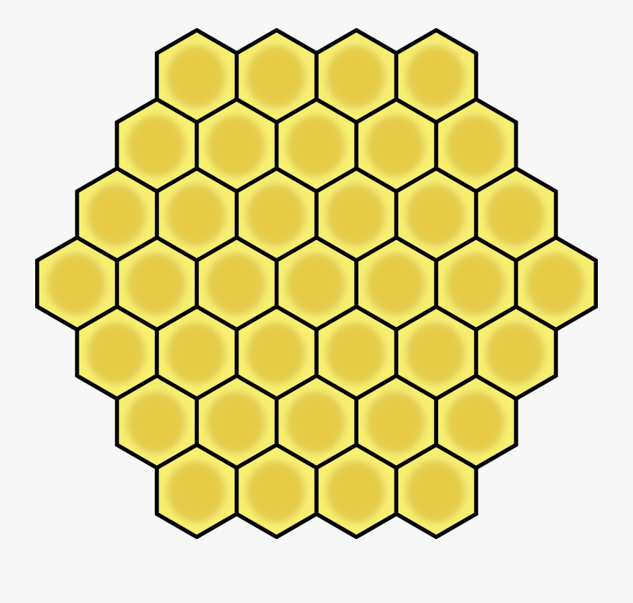 Honeycomb Hexagon Geometric Free Picture - Vintage Honey Comb Clip Art, Transparent Clipart