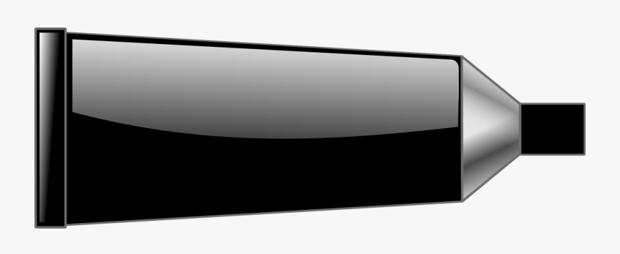 Color Tube Black - Pintura De Color Negro, Transparent Clipart