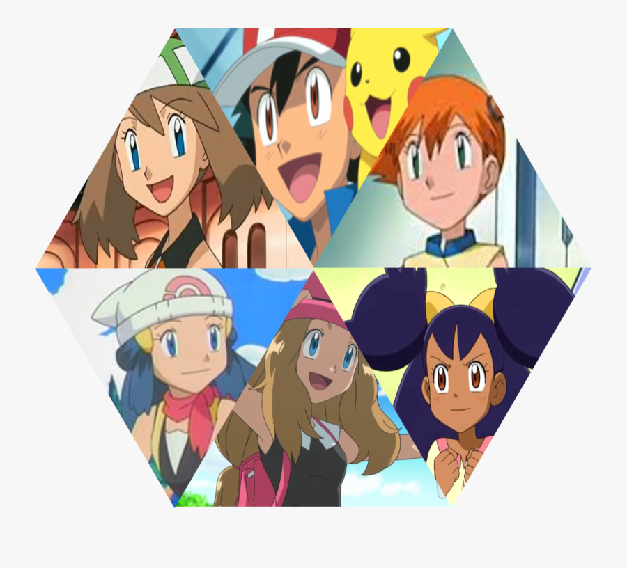 Ash Ketchum Misty Serena Pokémon X And Y Dawn Pikachu - Ash And May Pokemon, Transparent Clipart