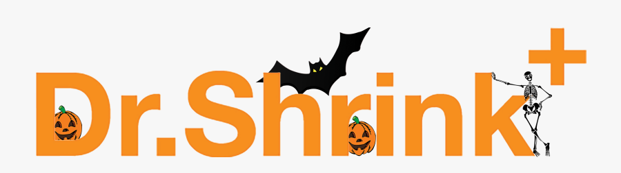 Dr Shrinklogo Halloween - Bat Clip Art, Transparent Clipart