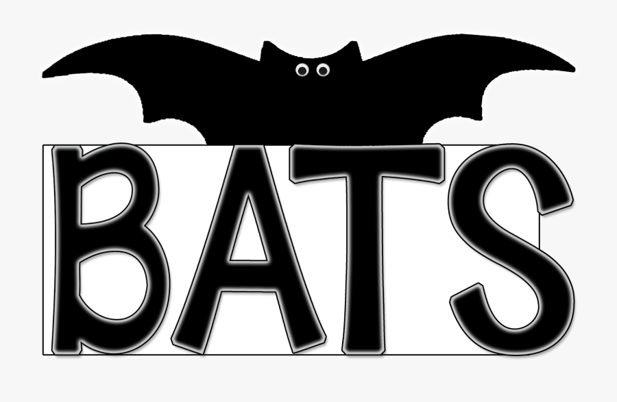 Bats And Spiders And More Oh My - Bats Word Clipart, Transparent Clipart
