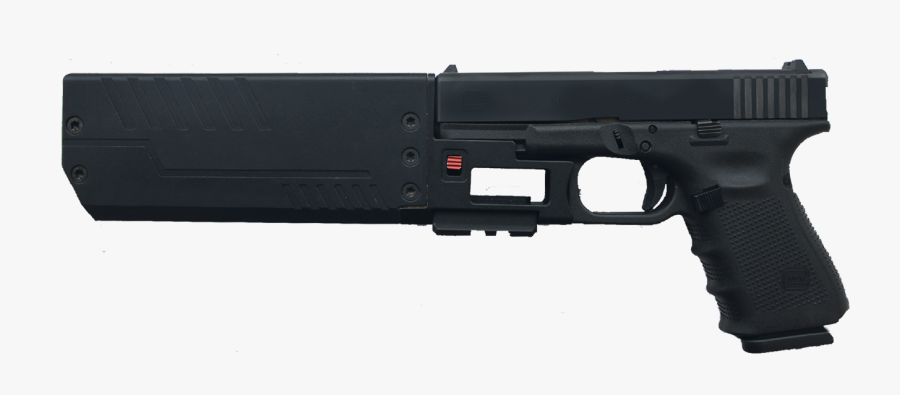 Glock Rail Mounted Suppressor, Transparent Clipart