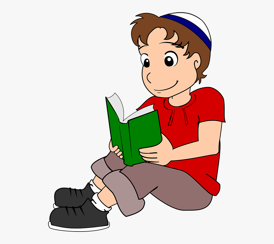 Boy, Book, Read - Chico Con Un Libro, Transparent Clipart