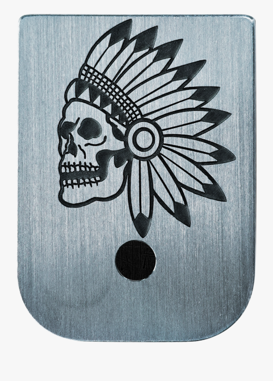 Nicholl Knives Stainless Steel Finish Mag Plate - Illustration, Transparent Clipart