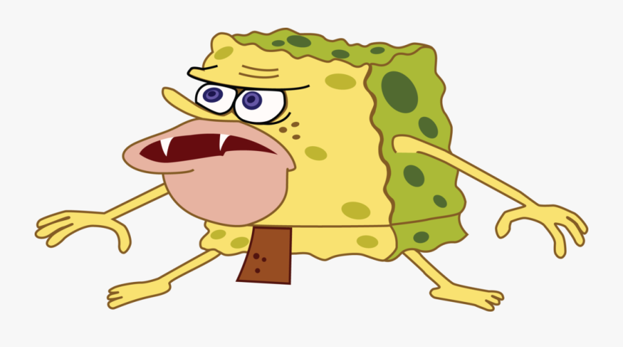 Micro Roni Stab Review - Spongebob Caveman Meme Png, Transparent Clipart