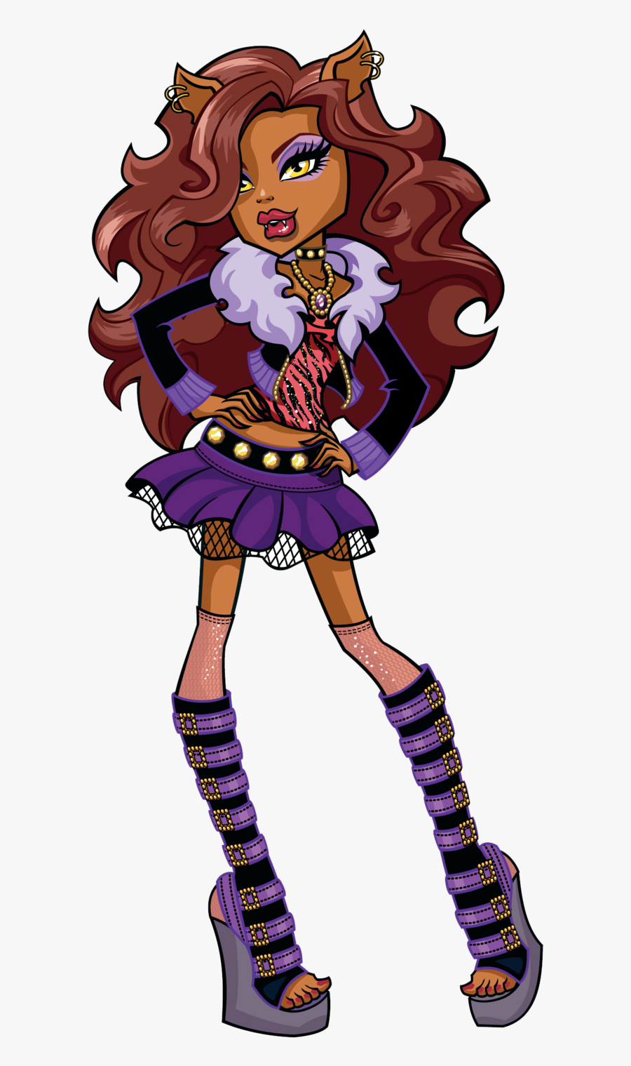 Monster High Clawdeen Png, Transparent Clipart