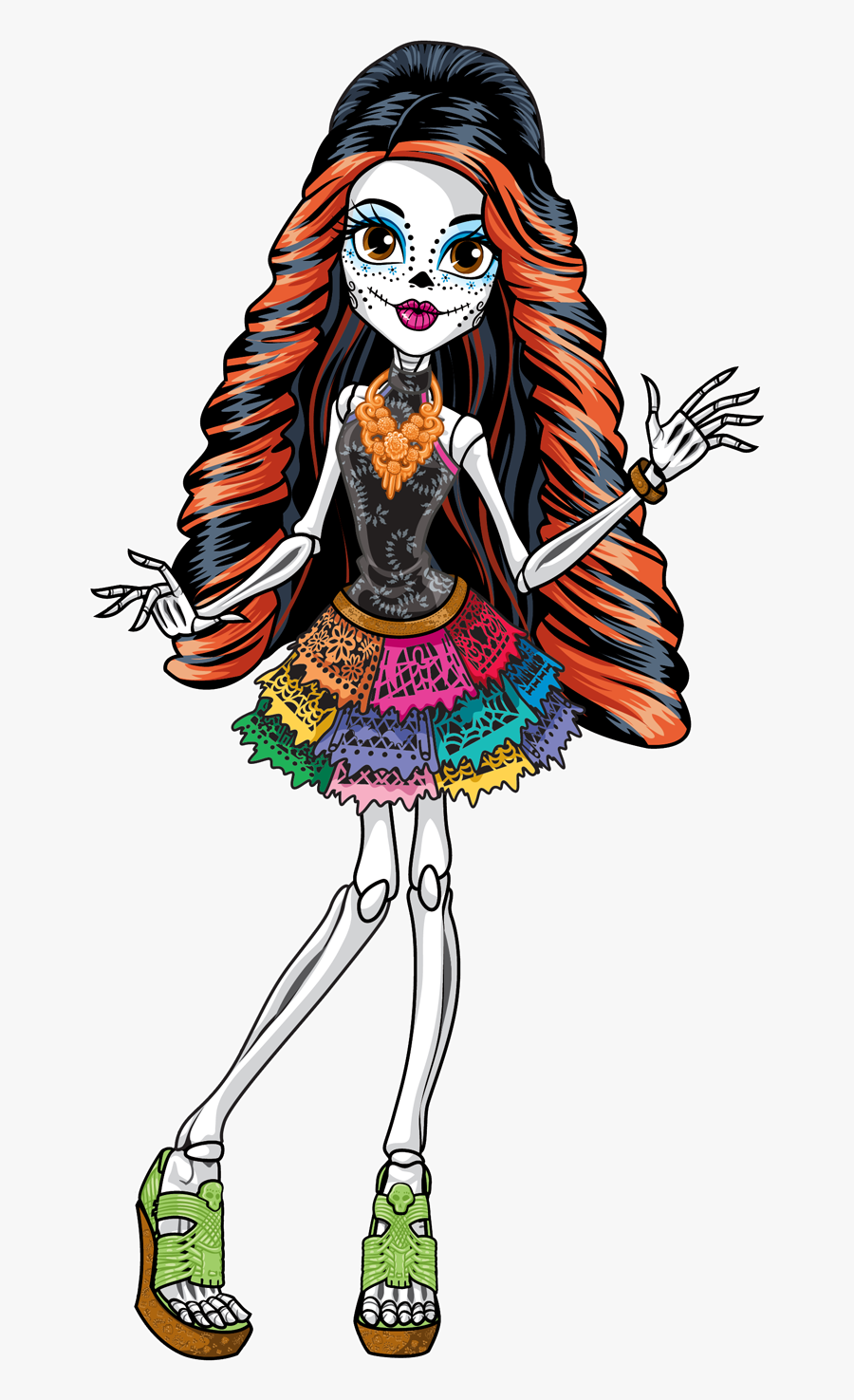 Crest - Skelita Calaveras, Transparent Clipart