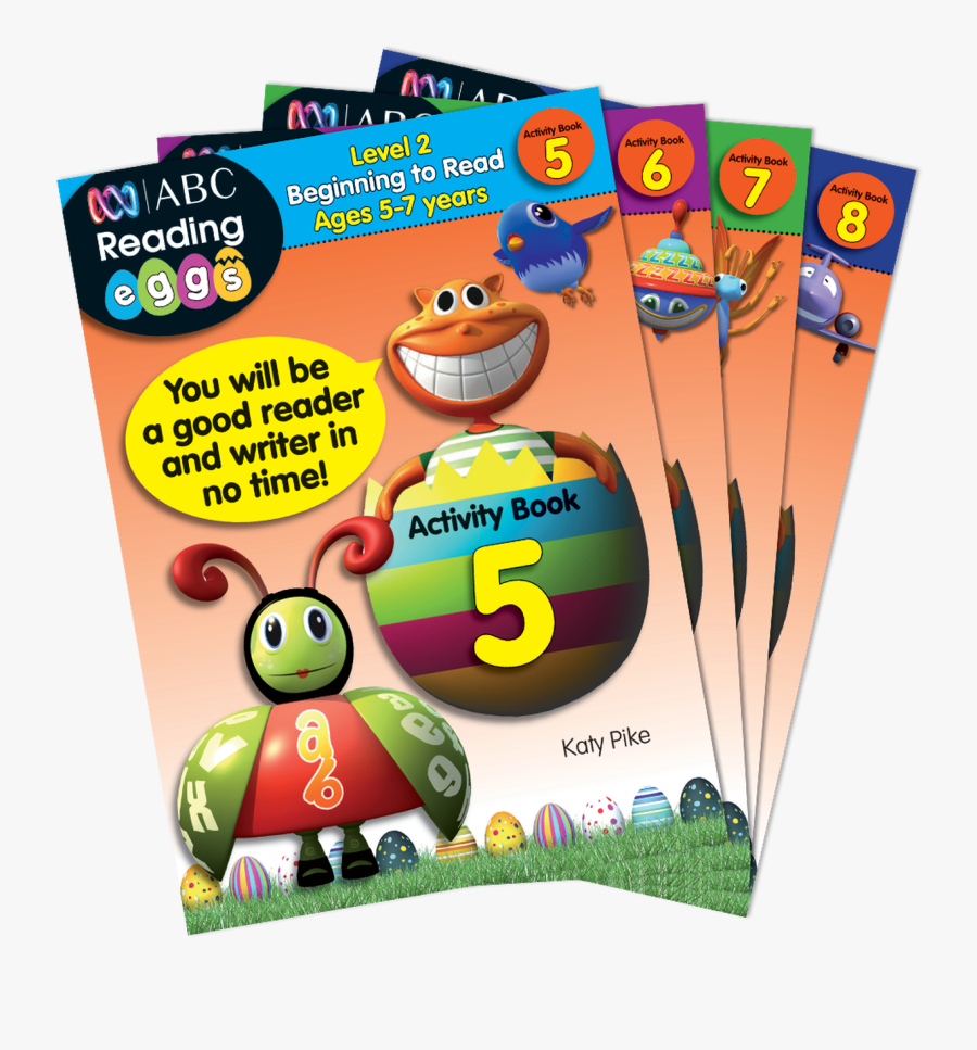Beginning To Read Activity Book Bundle - Cartoon, Transparent Clipart