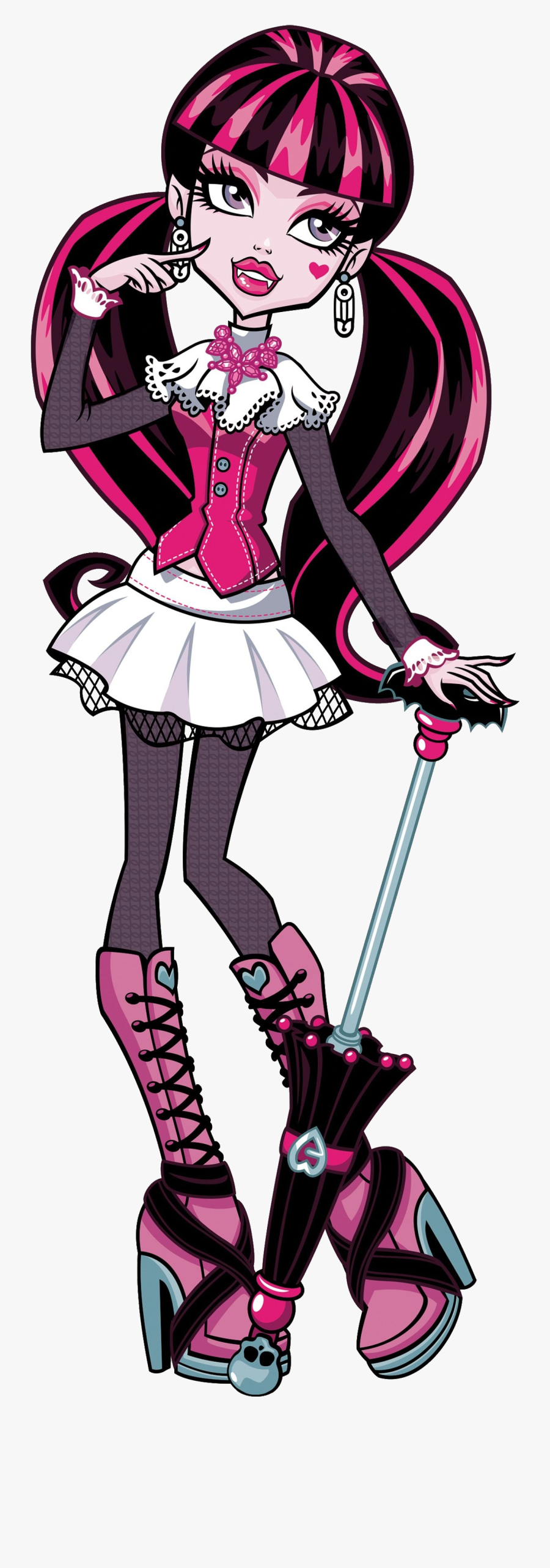 Stefani Tee - Draculaura Monster High Characters, Transparent Clipart