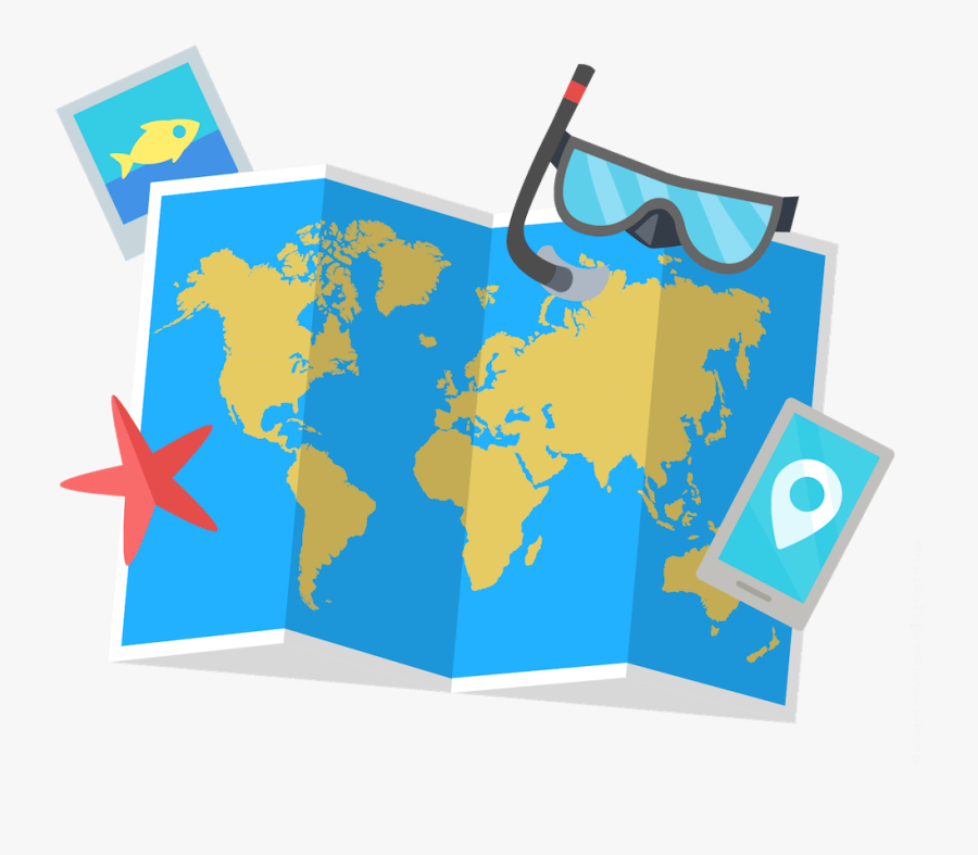 Snorkeling Report Project - World Map Fire, Transparent Clipart