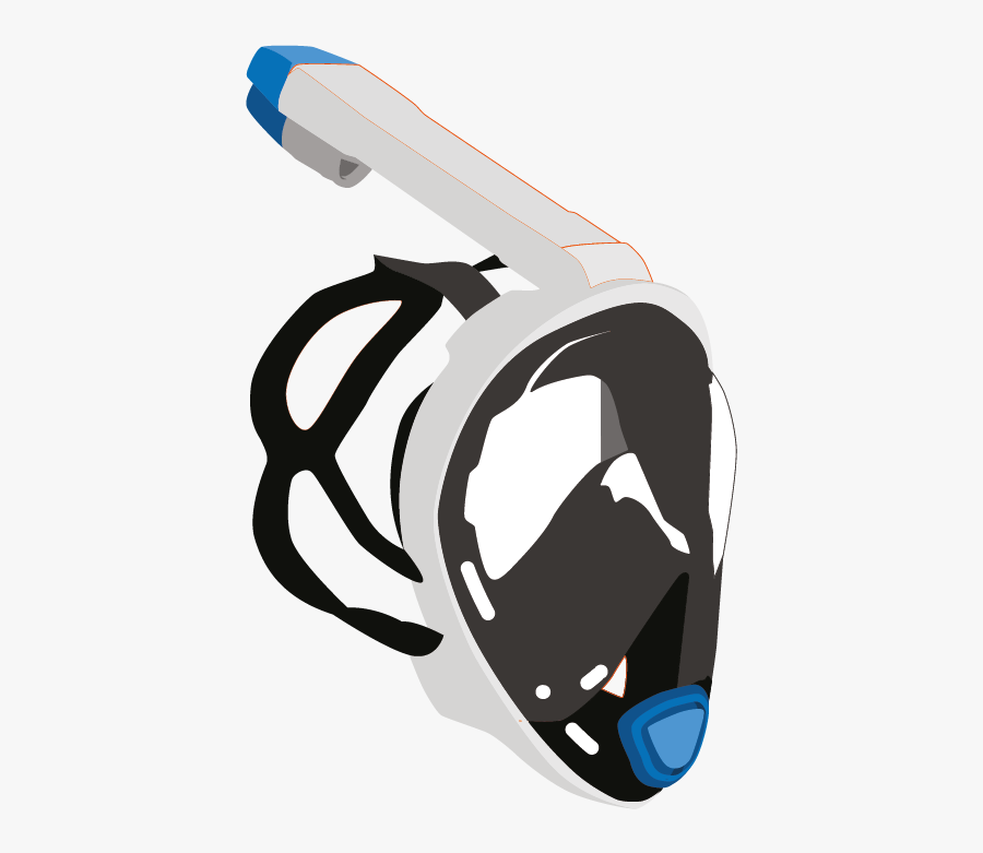 Head Sport Full Face Snorkel Mask, Transparent Clipart