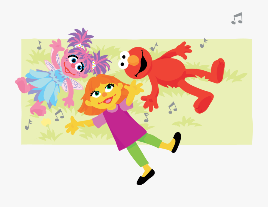 Julia Sesame Street Friends, Transparent Clipart