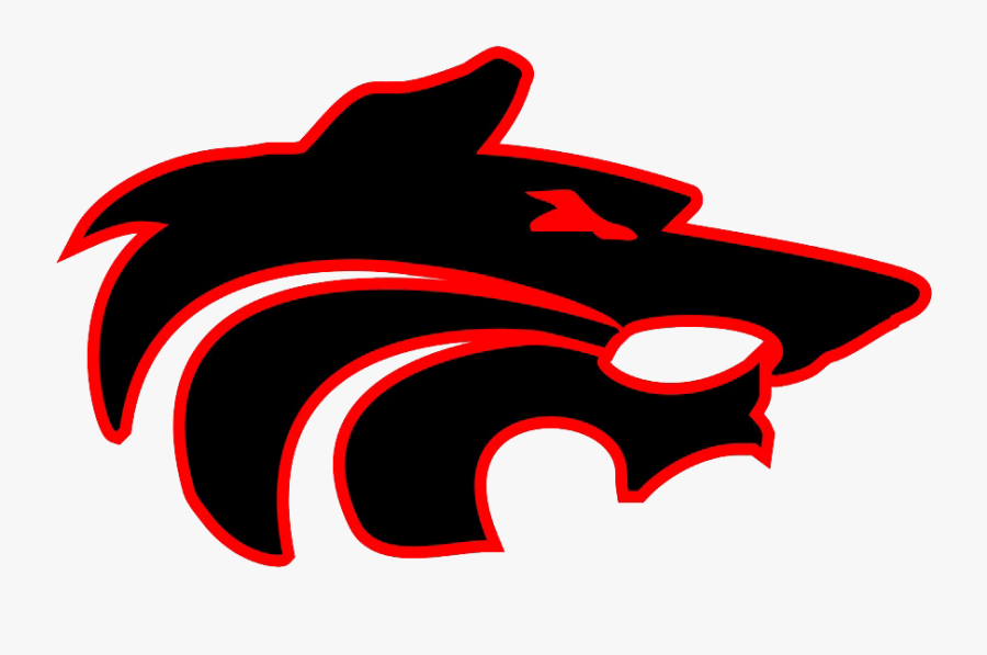 Black Wolf Head - San Augustine Tx Wolves Football Logo, Transparent Clipart