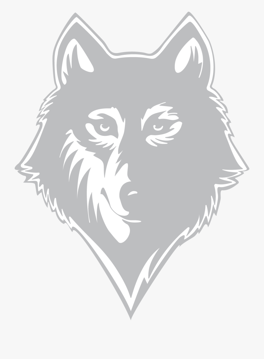Gray Wolf Sketch - Newberry College Athletics Logo, Transparent Clipart