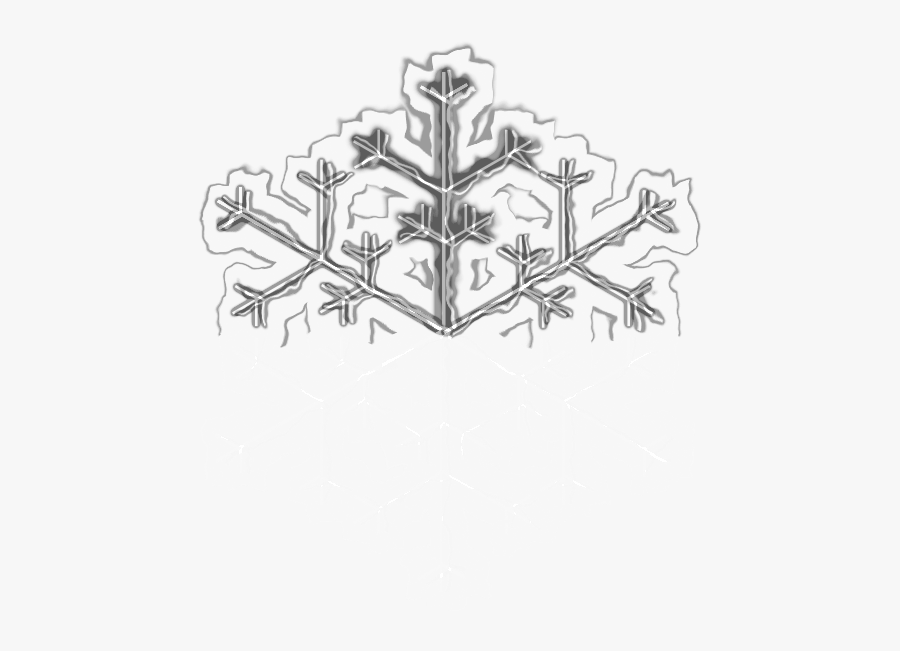 Snowflake - Cross, Transparent Clipart