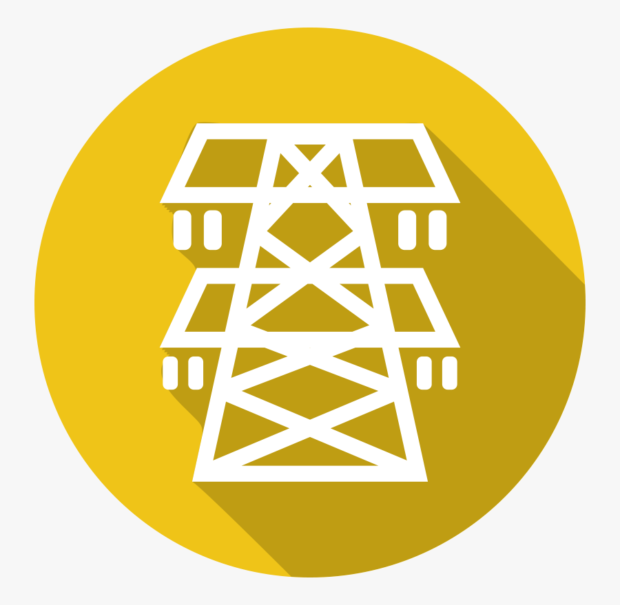 Electric Utility Tower Icon - Electricity Tower Icon Png, Transparent Clipart