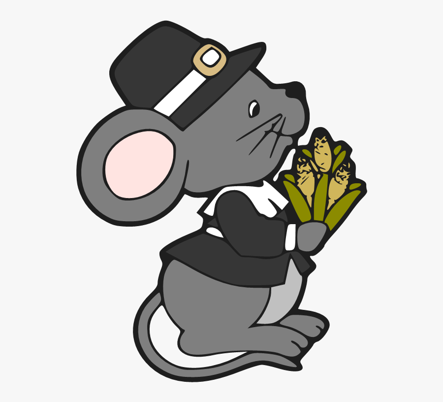 Pilgrim Mouse Clip Art, Transparent Clipart