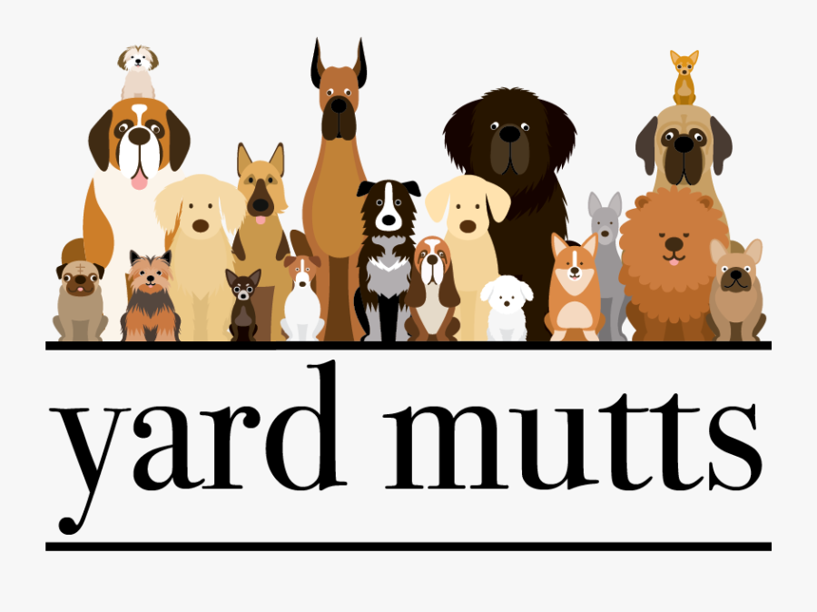 Yard Mutts Logo - Animated Group Of Dogs, Transparent Clipart
