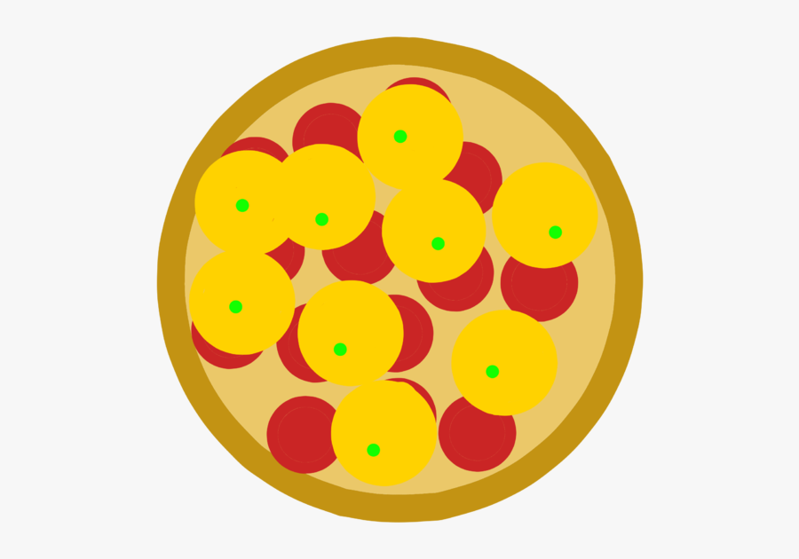 Pineapple On A Pepperoni Pizza - Illustration, Transparent Clipart