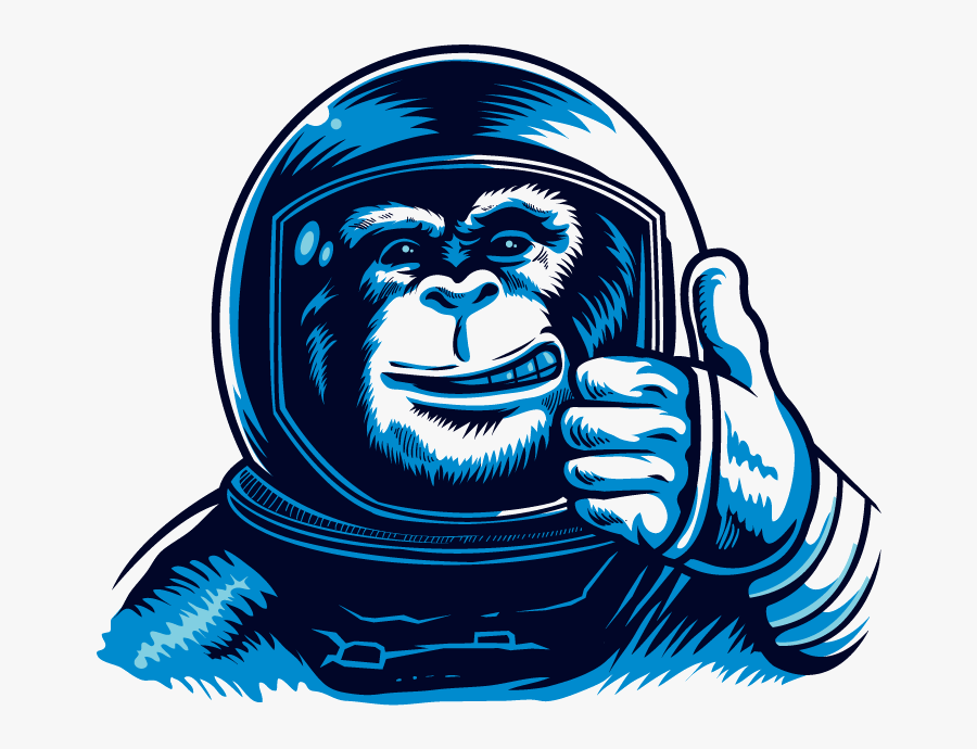 Misthub Vape Reward - Monkey Astronaut, Transparent Clipart