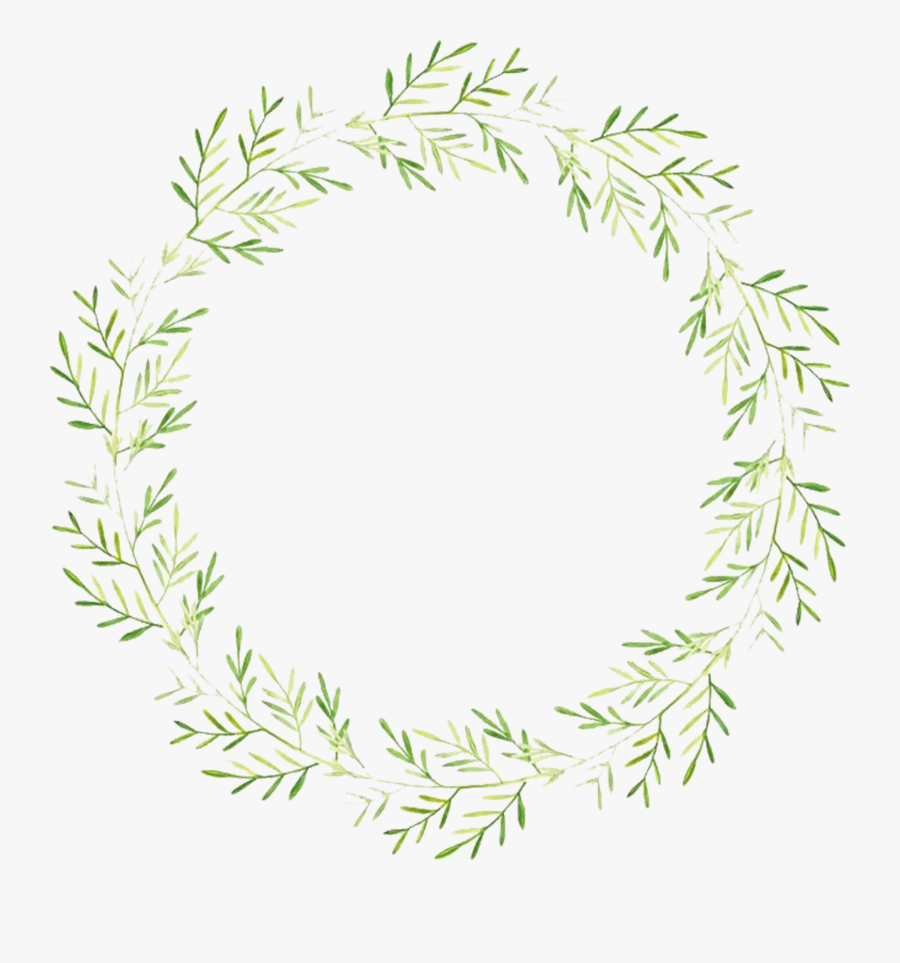 Vector Rectangle Wreath - Green Wreath Transparent Background, Transparent Clipart