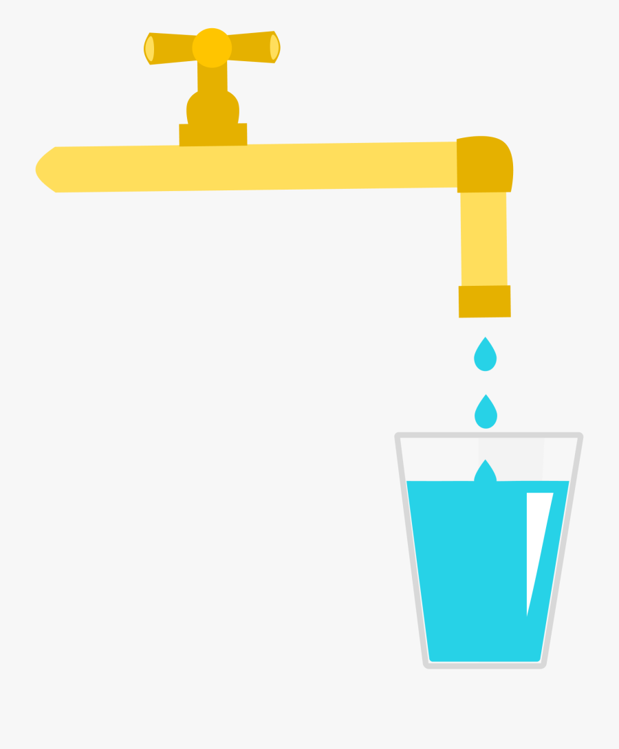 Water Drips Into Cup, Transparent Clipart