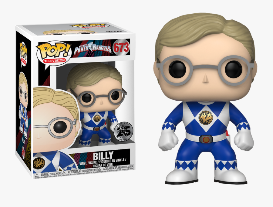 Billy Pop Vinyl Figure - Pop Television Power Rangers Billy, Transparent Clipart