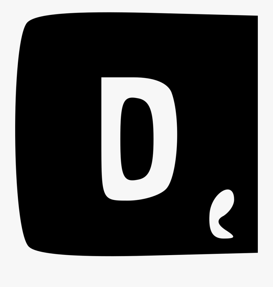 Scrabble D, Transparent Clipart