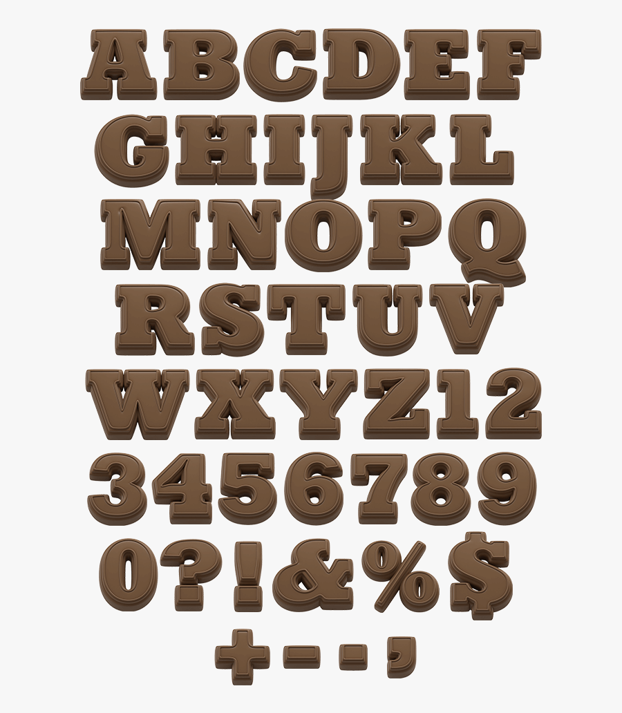 Clip Art Scrabble Tile Font - Alphabet Chocolate Font, Transparent Clipart