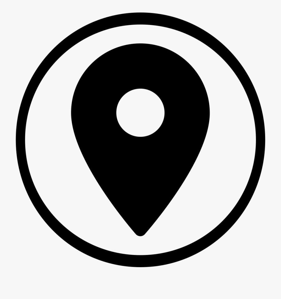 Circle,symbol,line,line Art,clip Art,black And White,graphics - Address Icon Png, Transparent Clipart