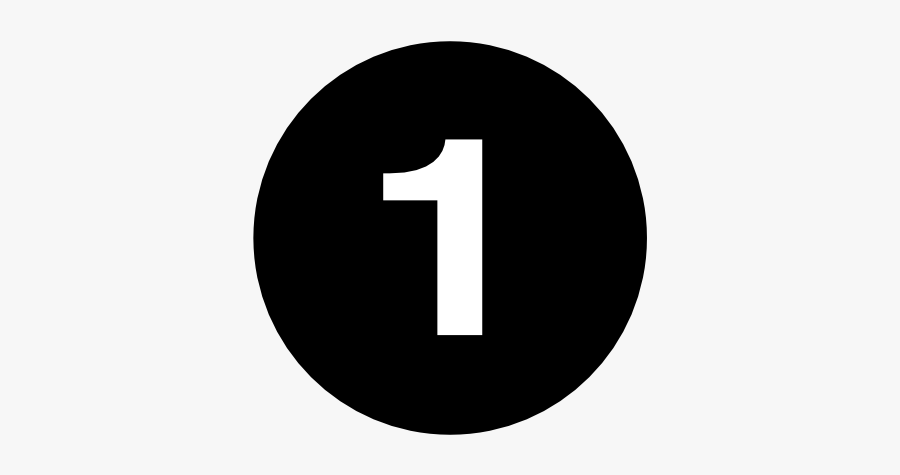 Transparent One Circle - Round Facebook Logo Black And White, Transparent Clipart