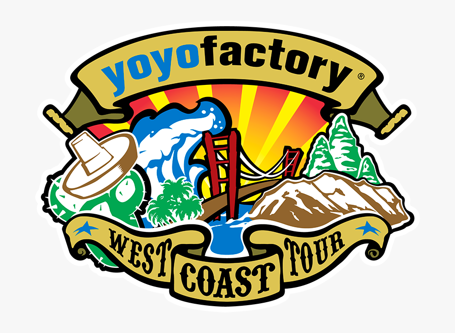 2012 Yoyofactory West Coast Tour Logo Color Web - Tour, Transparent Clipart